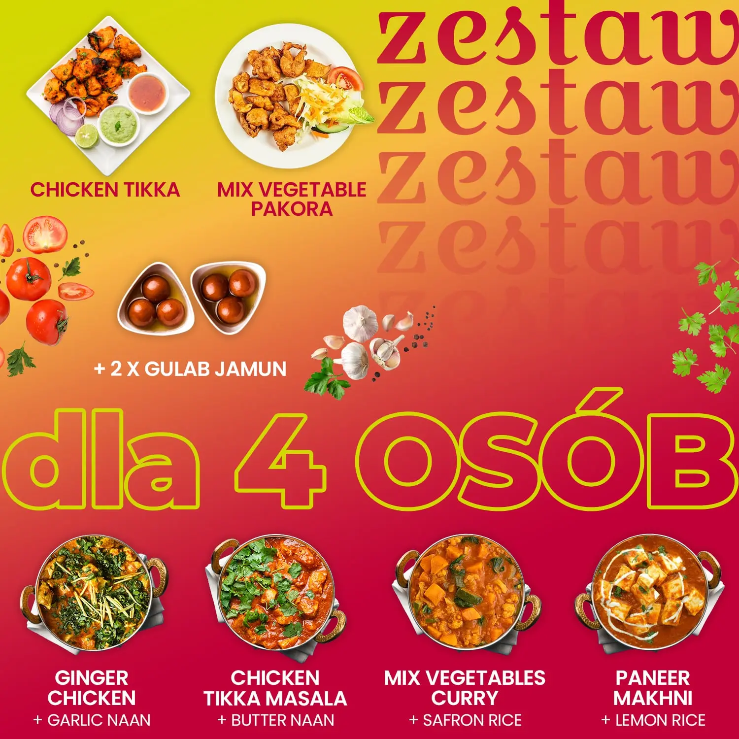 Zestaw dla 4 osób
